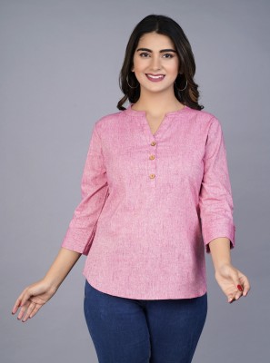 Sniggle Casual Printed Women Pink Top