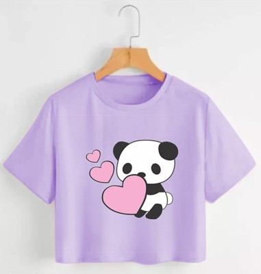 RUTENDO Casual Self Design Women Purple Top