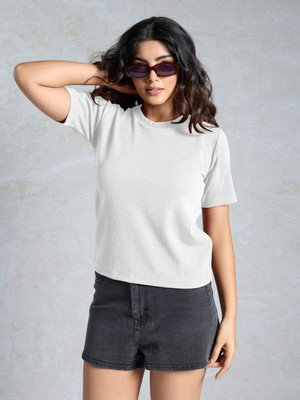 vairagee Casual Self Design Women White Top