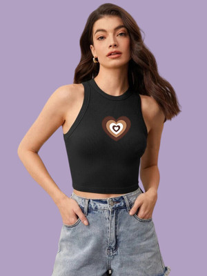 Tabadtod Casual Printed Women Black Top