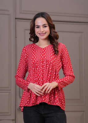 Divine Tatva Casual Floral Print Women Multicolor Top