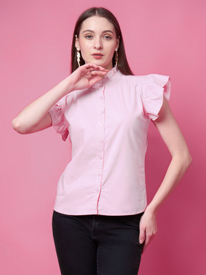 PRETTY LOVING THING Party Solid Women Pink Top