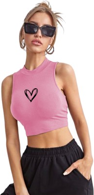 Fashion And Youth Casual Solid Women Pink Top