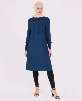 SILK ROUTE London Casual Solid Women Blue Top