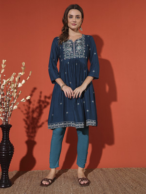 aleny glam Casual Printed Women Blue Top