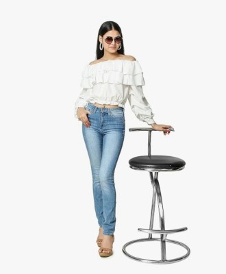 MISS BALIKA Casual Solid Women White Top