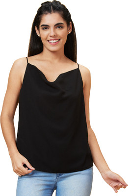 Globus Casual Solid Women Black Top