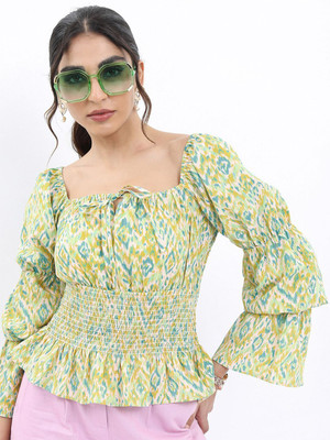 Tokyo Talkies Casual Printed Women Multicolor Top