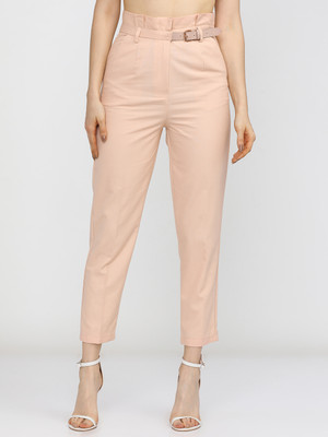 Tokyo Talkies Tapered Women Pink Trousers