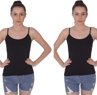GLOWBODY Casual Solid Women Black Top