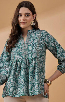 GSK CREATION Casual Printed Women Multicolor Top