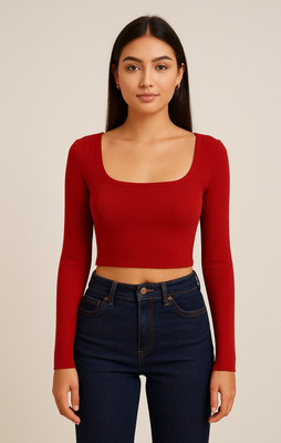 ZEROZABAR Casual Solid Women Multicolor Top