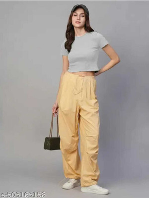 SHARKS CLUB Casual Solid Women Grey, Beige Top