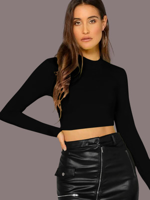 Dream Beauty Fashion Casual Solid Women Black Top