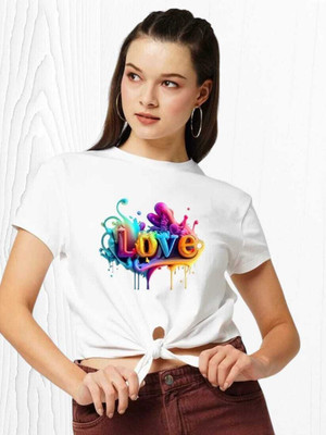 GEETU LOOKS Casual Printed Women Multicolor Top