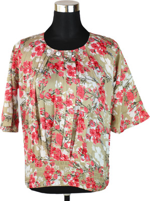 DOGAR ESSENTIALS Casual Printed Women Multicolor Top