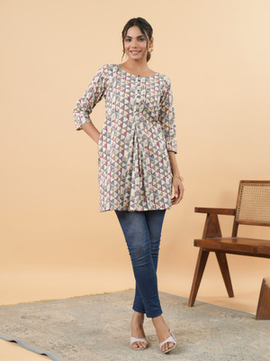 Janasya Casual Printed Women Multicolor Top