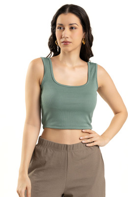 Komurr Casual Solid Women Blue Top