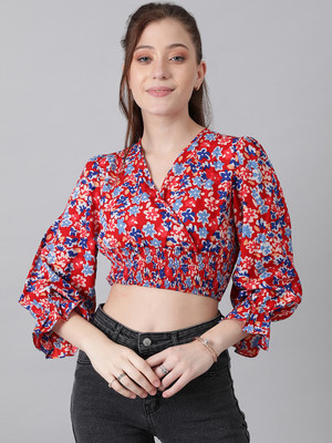 OOTD by Kotty Casual Printed Women Multicolor Top