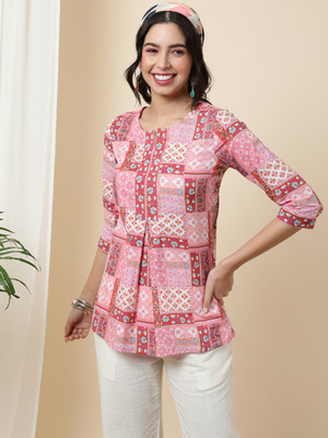 Gulmohar Jaipur Casual Printed Women Multicolor Top