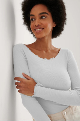 SUTBIT Casual Solid Women White Top