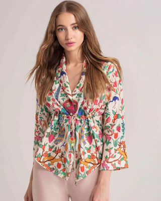 EyeBogler Casual Printed Women Multicolor Top