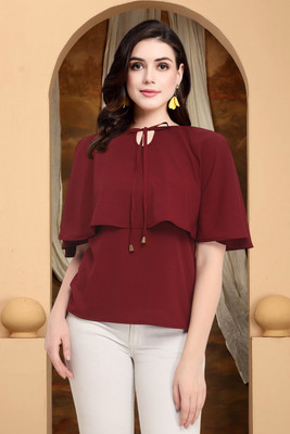 Harshiv Creation Casual Solid Women Multicolor Top