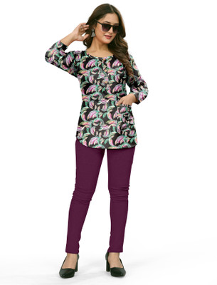 Devarth Trends Casual Printed Women Multicolor Top