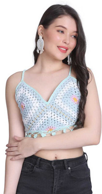 NYCRA Casual Self Design Women Light Blue Top