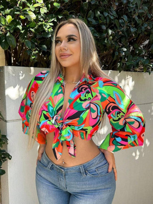 KOTTY Casual Solid Women Multicolor Top