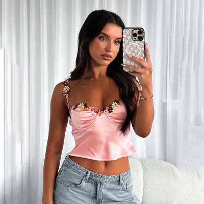 OUTZIDR Party Solid Women Pink Top