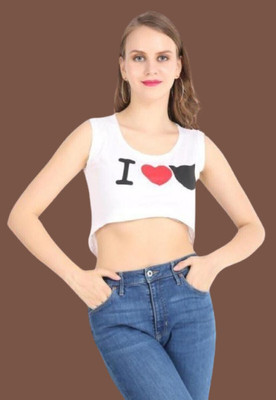 HouseOfCommon Party Printed Women White Top