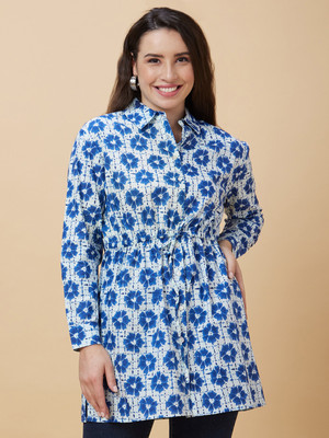 Globus Casual Printed Women Blue Top