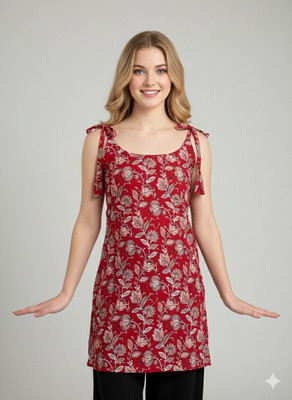 DAPITU ENTERPRISE Casual Floral Print Women Red Top