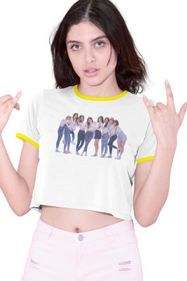 Pinklips Shopping Casual Printed Women White Top