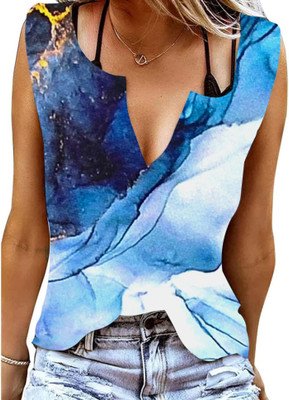 jovo Casual Printed Women Multicolor Top