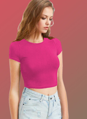 Dream Beauty Fashion Casual Solid Women Pink Top