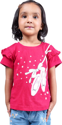 goofy styles Casual Printed Women Red Top