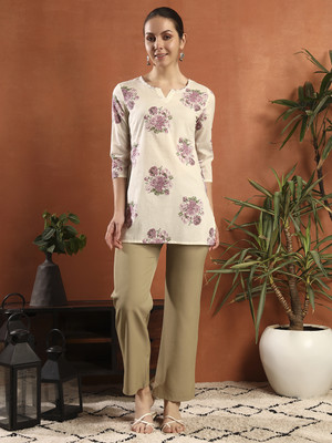 Da vastraagaar Casual Printed Women Blue Top