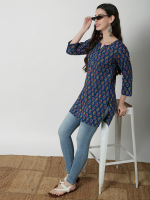 Janakdulari Creation Casual Printed Women Multicolor Top