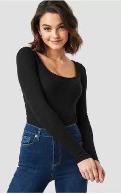 Fashion Passion India Casual Solid Women Black Top