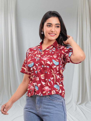 Labhanshi Creation Casual Printed Women Multicolor Top