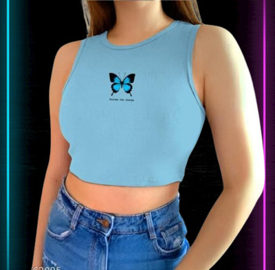 karan gupta Casual Printed Women Brown Top