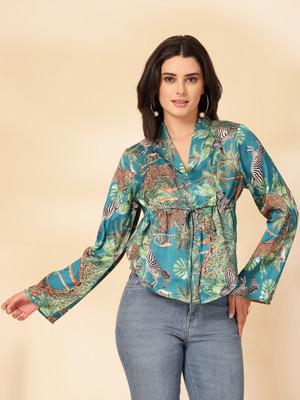 PRETTY LOVING THING Party Printed Women Multicolor Top