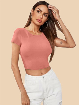 Dream Beauty Fashion Casual Solid Women Pink Top