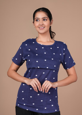 Mayaval Casual Printed Women Red Top