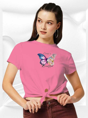 Geetanjali Casual Printed Women Pink Top