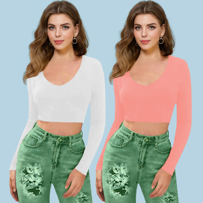 Dream Beauty Fashion Casual Solid Women Pink Top
