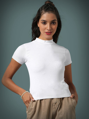 Maheshvi Casual Solid Women White Top