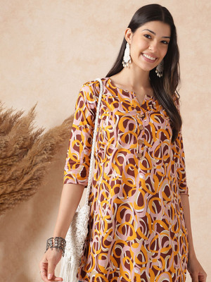 Janakdulari Creation Formal Printed Women Multicolor Top